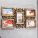 Photo frame plastic in 5 photos 10x15 cm "Pattern" dark gold 30.5x53 cm