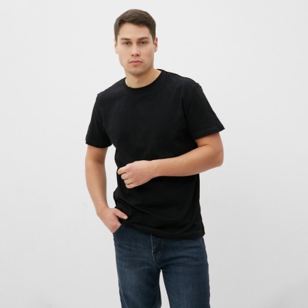 T -shirt male, black color, size 48