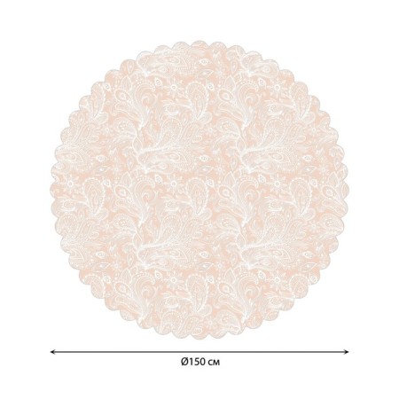 The tablecloth “Ghostly Waves”, Round, Saten, D = 150 cm-1