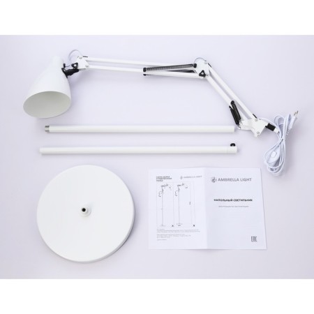 Floor lamp with a switch on the wire Ambrella Light, Floor, TR97641, E27, white color-3