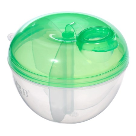 A container for a mixture with a dispenser, green-1