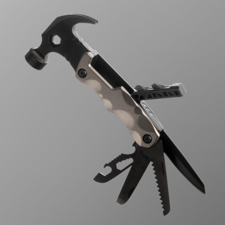 Multitul 13V1 with a hammer in a case, black