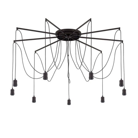 Causte "Edison" 9x75W E27 Black 76x36x10.5cm