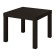 Commercial Lakk table, 550x550x440, dark oak