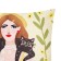 Pillowess Decorative Ethel "Girl with a Cat" 40x40 cm, 100% p/e, velor