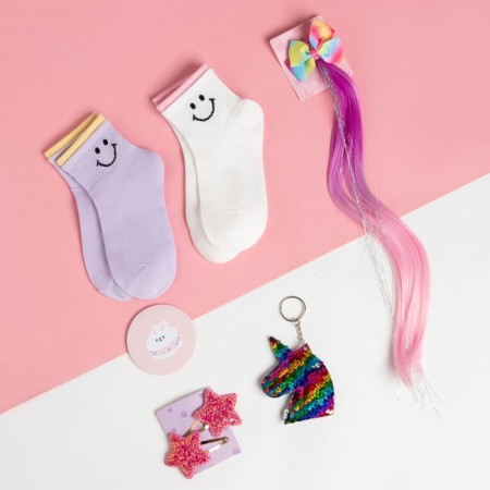 Gift set Advent KAFTAN "Bunny": socks (river 16-18) and accessories-4