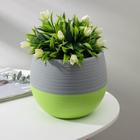 Flower pot "Japan", 2 l, the color of gray-fist
