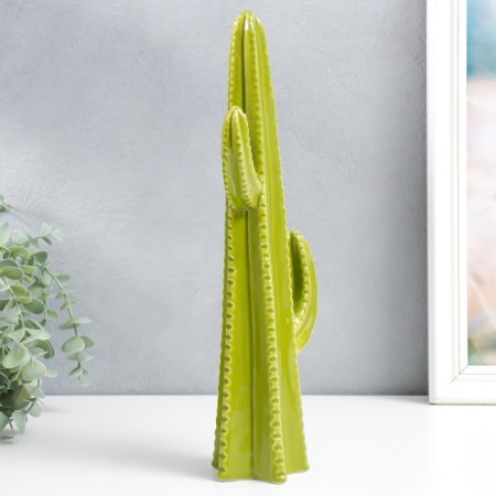 Souvenir Ceramics "Cactus Cereus" Green 6.3x12.5x34.5 cm-1