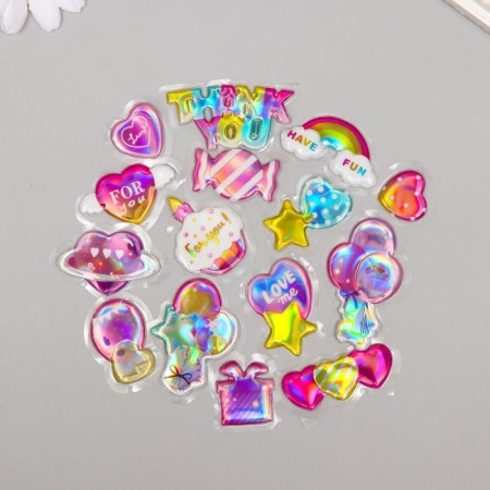 Plastic sticker air "Pictures" 0.6x9.8x13.3 cm