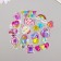 Plastic sticker air "Pictures" 0.6x9.8x13.3 cm