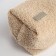 Women's road cosmetic bag with a Textura lining, beige color
