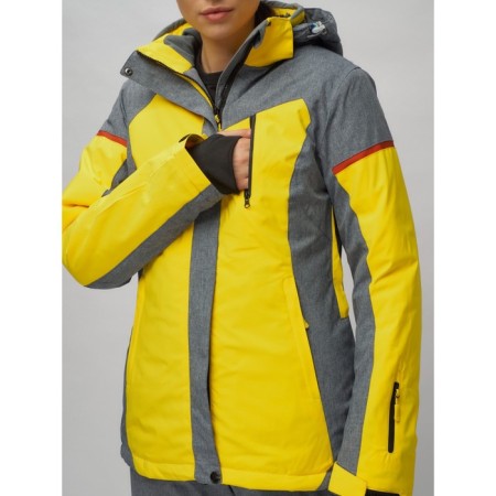 Ski suit female, size 42, yellow color-25