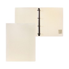Folder on 4 rings A4, Calligrata, 40 mm, 700 μm, panoramic, with facial pockets, white