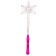 Light rod "Snowflake", pink color