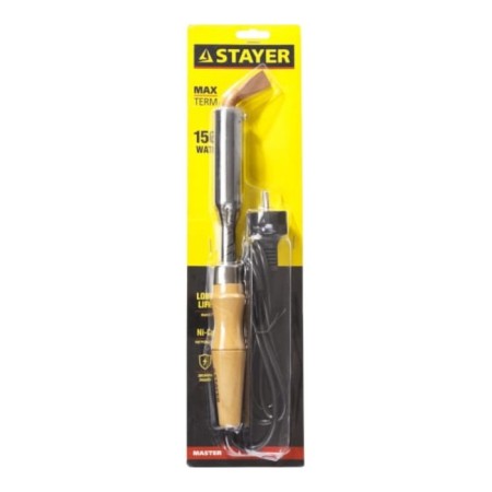 STAYER Master soldering iron, wooden handle, NI-CR sting, 150 watts, 220 B-3