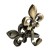 Single -rod hook for curtains Cappio KC112, bronze color, 2 pcs