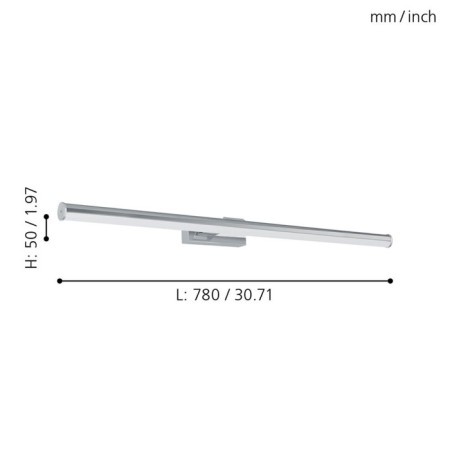 Bra Vadumi, 1x14W LED, 4000K, 1700LM, chromium color-2
