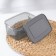 Container for freezing and storage of products "Crystal", 1.3 l, 18 × 12.5 × 8 cm, black color black