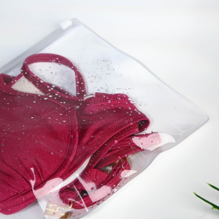 Cosmetic bag with zip-gl, transparent/multi-colored color-5