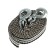 Towing cable, 7 tons, 4.5 m, 2 hook mix