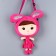 Soft bag "Bunny girl", 30 × 17.5 cm, pink color