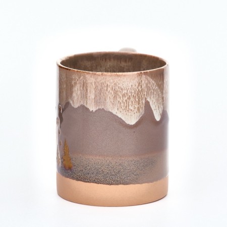 New Year's ceramic mug "New Year's forest", 350 ml-1
