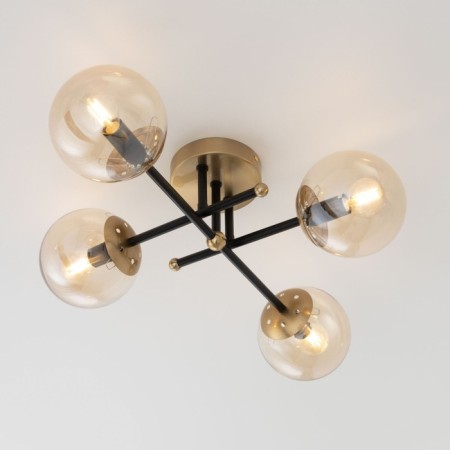 Ceiling chandelier Citilux "Pamela" CL144145, 4x40W, E14, colorful color-10