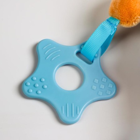 Suspension - rattle "puppy maf", teething, blue color, on a crib, stroller, crumb I-10