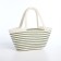 Bag-touut without fastening, white/green color
