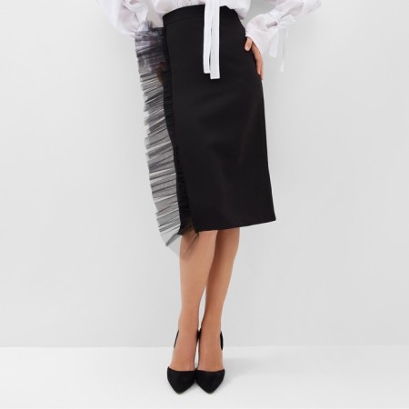Women's skirt Minaku: Partydress Black Color, Rr. 48