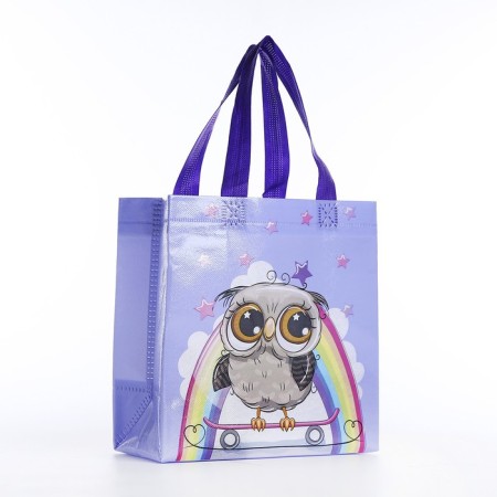 Baby bag without fastening, lilac color
