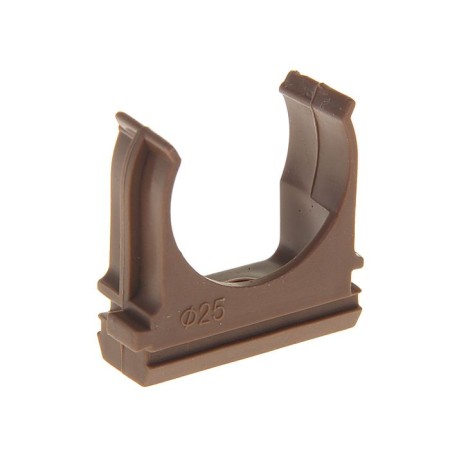 Clips for pipes Ural Pak, 25 mm, dark tree, AT-90125-010