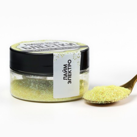 Lime -high food sparkles, for cupcakes, cakes and drinks, 5 g.-4