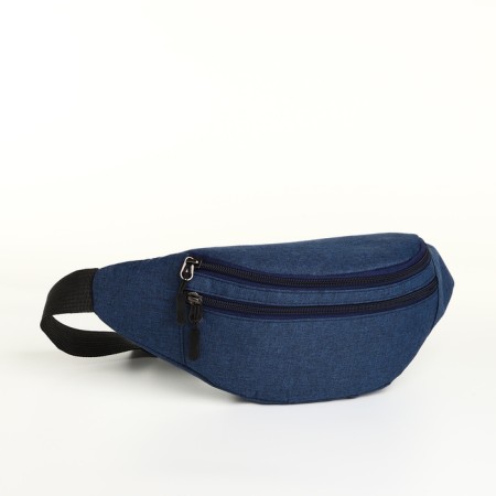 Waist bag, 33*9*14 cm, lightning department, 3 n/pocket, blue