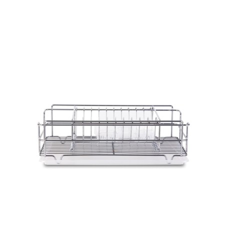 Drying for dishes and devices, table, with a pallet, chromium color, kb015