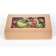 Folding box, craft, 10 x 8 x 3.5 cm, 0.24 liters