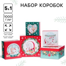 Set of boxes 5 in 1 