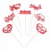 Topper Assorted "beloved", 1 pc., In the packing of 7 different toppers, give beautifully