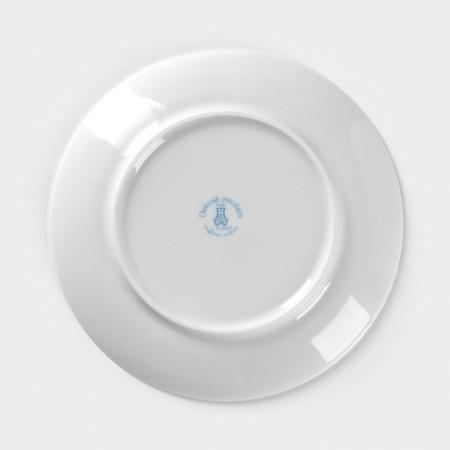 Plate "Winter Forest", d = 17.5 cm, blue color, porcelain-3