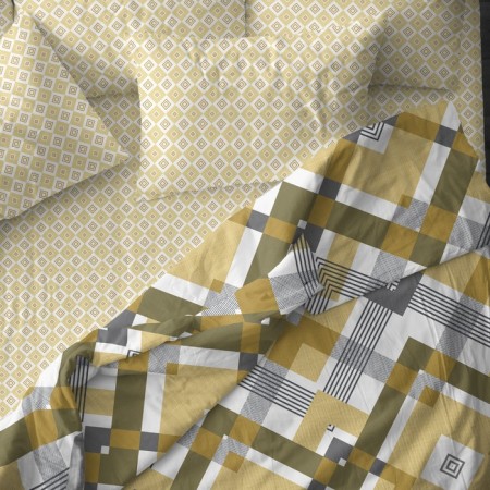Bed linen 1.5 joint venture, size 150x215 cm, 145x215 cm, 70x70 cm - 2 pcs-1