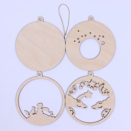 New Year's blanks for creativity. Wooden suspension "New Year! Little Dreamer "-2