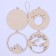 New Year's blanks for creativity. Wooden suspension "New Year! Little Dreamer "