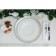 Board ceramic dining shares "Lambruo", d = 25 cm, white color