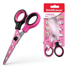 Baby scissors 13 cm, Erichkrause Junior Decor Cats, with print on blades