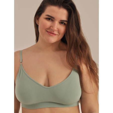 Female top on adjustable straps with cups Top with Cup, size 54-56, pistachio color