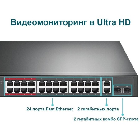 TP-Link TL-SL126P 24X100MB 2G 2G 2G 2G+ 250W Unguided TP-Link-2