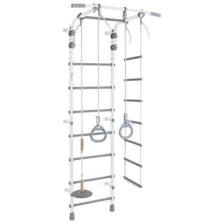 Children's sports complex Pastel 2, 750 × 525 × 2170 mm, white/gray color