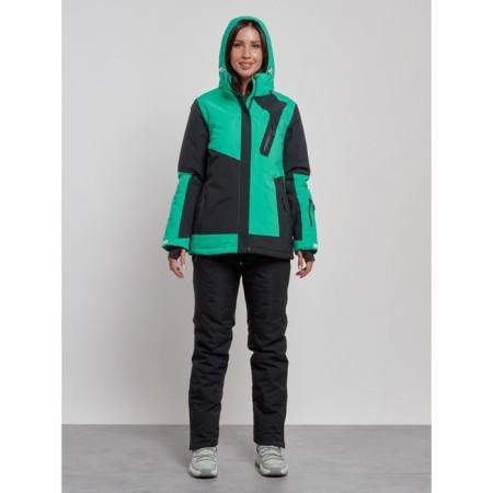 Ski suit, size 46, green color-4