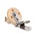 Holder for the dummy is wooden, beige/blue color, mum & baby
