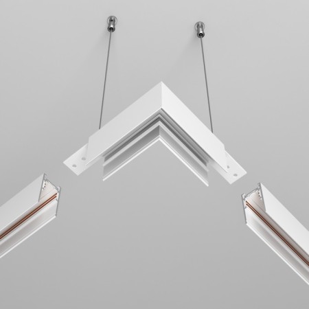 Corner Connector for the Technical Trahnical Trahnical Trahcl-41W, 10x10x5.2 cm, white color.-3